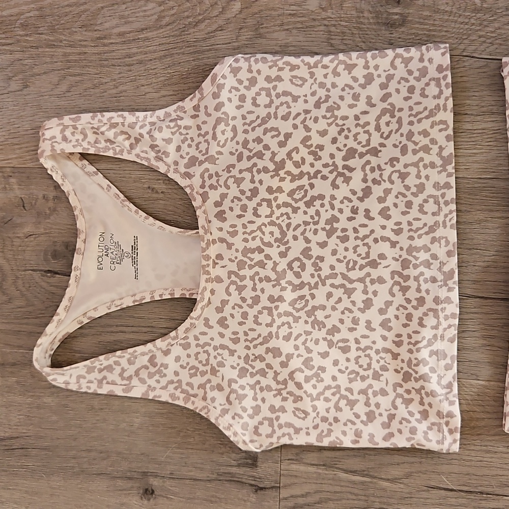 Evolution and Creation Beige and Brown Activewear Set - Picture 2 of 7
